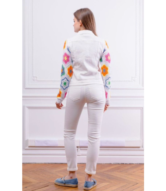 Jeans jacket Wit