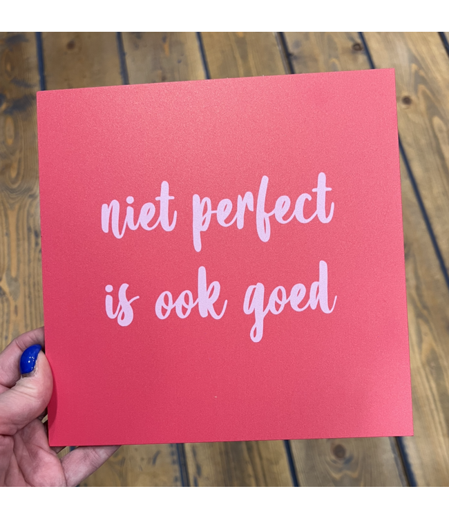 Forex Tegeltje Niet Perfect is Altijd Goed