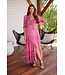 RASPBERRY ROMANCE PRINT TESSA MAXI