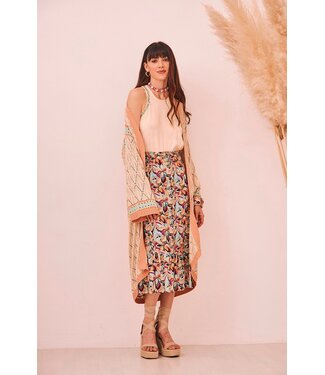 Nüd LONG OPENWORK KNITTED KIMONO
