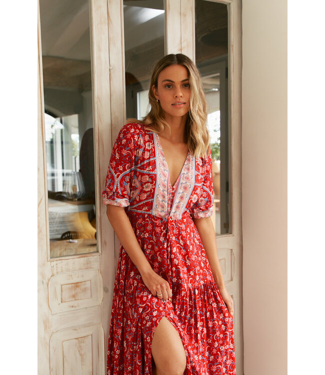 RUBY ROUGE PRINT TESSA MAXI