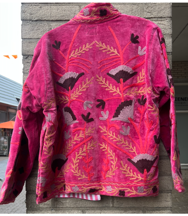 Kimono Jacket Fuchsia (2)