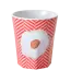 Jumbo Cup - Red - Fried Egg Print