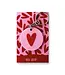 Sleutel hanger Hartje roze
