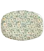 Groot Rechthoekig Dinerbord - Mint - Summer Bloom Print