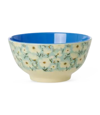 Rice Middelgroot Kom - Mint - Summer Bloom Print