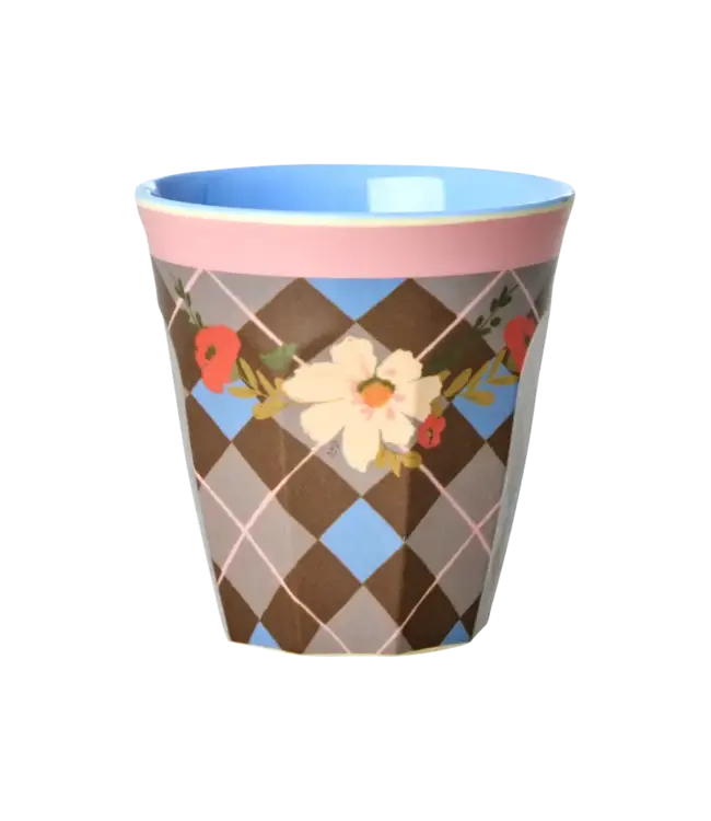 Medium Cup - Brown - Gorgeous Tile Print
