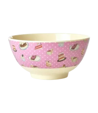 Rice Middelgroot Kom - Roze - Sweet Cake Print