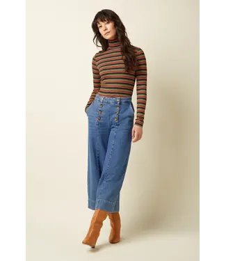 King Louie Melody Sailor Culotte Stone Denim