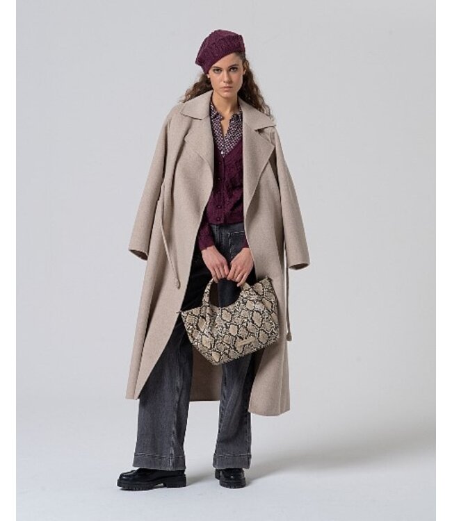 V Neck Cardigan with Fantasy Knit