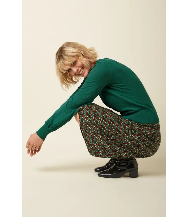 Juno Skirt Mirth Rhubarb Red