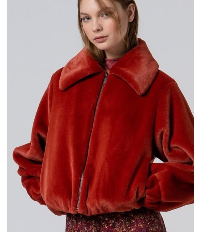 Short Faux Fur Jacket