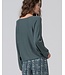 Japanese Sleeve Sweater With V Neck