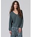 Japanese Sleeve Sweater With V Neck