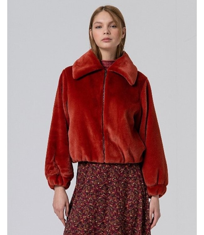 Short Faux Fur Jacket