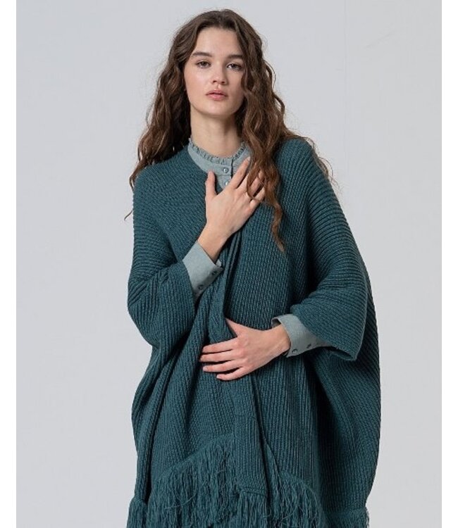 Poncho met franjes