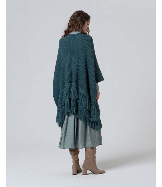 Poncho met franjes