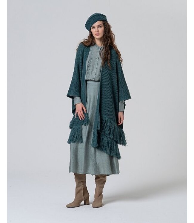 Poncho met franjes