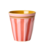 Melamine Cup with Organic Stripes Print