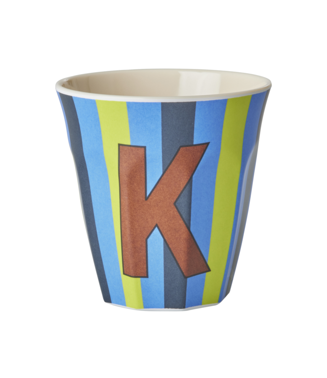 Alfabet Bekers Stripe Blue