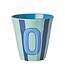Alfabet Bekers Stripe Blue