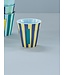 Alfabet Bekers Stripe Blue