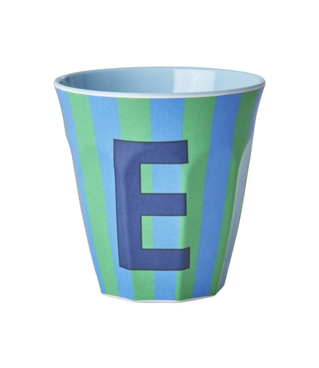 Alfabet Bekers Stripe Blue