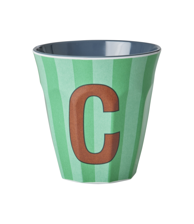 Alfabet Bekers Stripe Blue