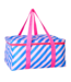 Cooler Bag with Pink and Blue Striped Print