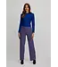 Knitted pants with a retro look
