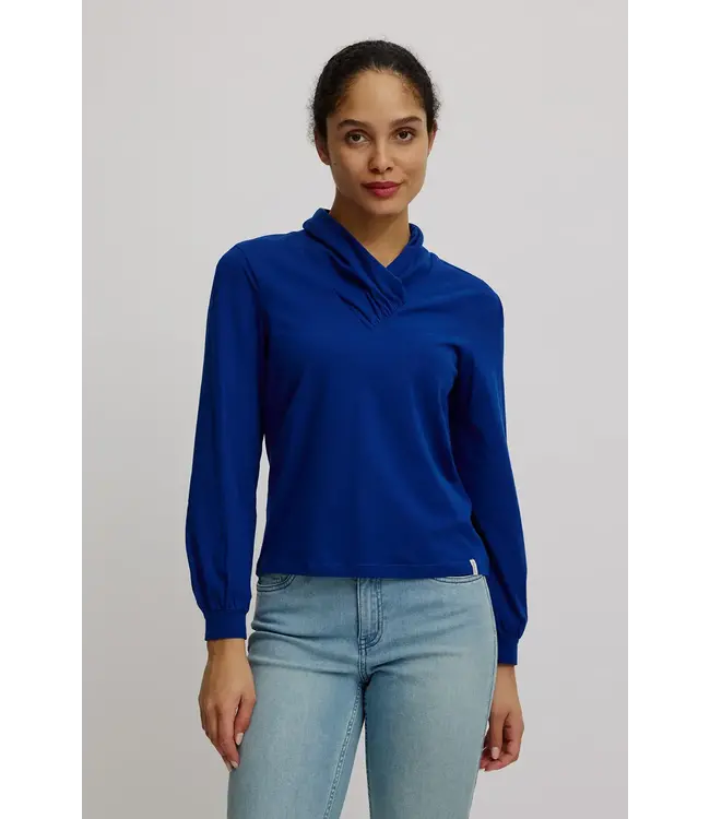Jersey shirt with collar
