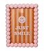Photo Frame Smiley Polyresin Pink