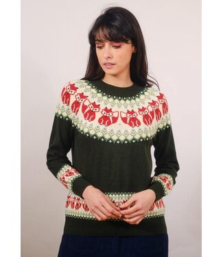Pretty Vacant Fairisle Fox Sweater