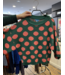 Roma 3/4 Sleeve Grn/Pink Polka