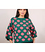 Roma 3/4 Sleeve Grn/Pink Polka