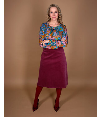 Margot Winefruit Skirt