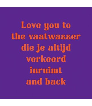 SoMuch Tegeltje love you to the vaatwasser
