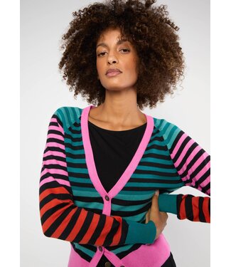 Blutsgeschwister Cardigan Bright Side of Life colorful magic show
