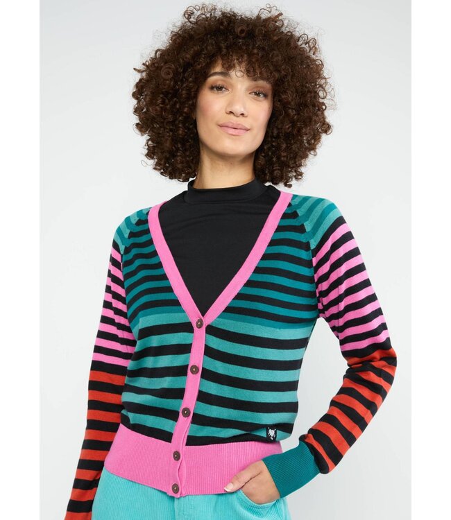 Cardigan Bright Side of Life colorful magic show