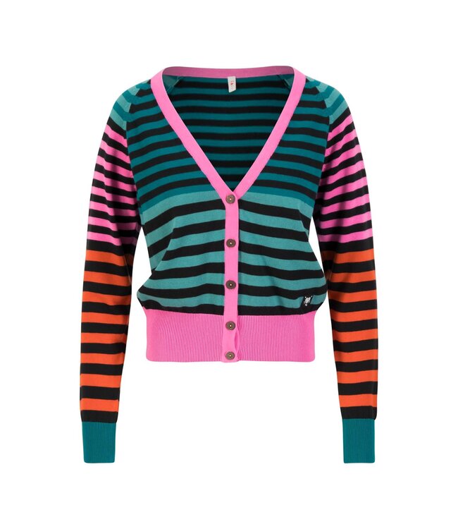 Cardigan Bright Side of Life colorful magic show