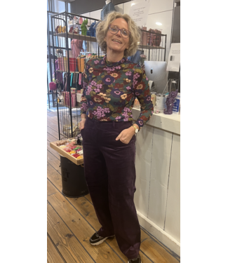 HeART Corduroy Broek Paars