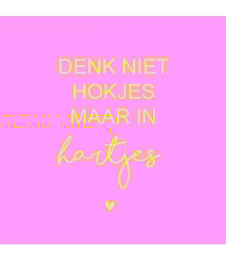 LabelR Forex Tegeltje Denk niet in hokjes