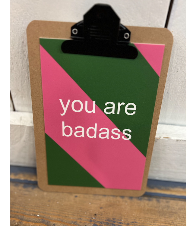 Forex Kaart inclusief klembord You are Badass