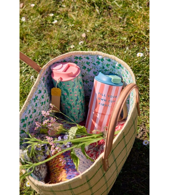 Stainless Thermo cup Organic Stripes