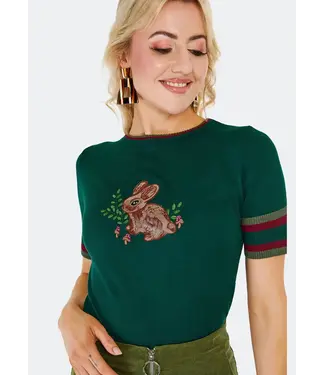 Vendula FOREST BUNNY EMBROIDERED SWEATER