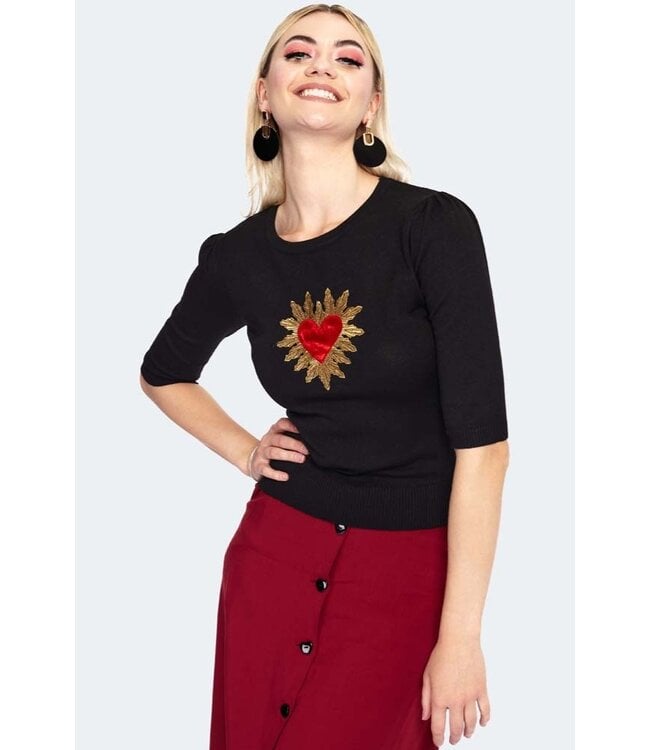 QUEEN OF HEARTS SWEATER