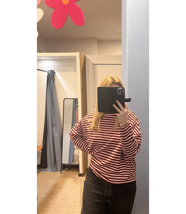 Sweatshirt licht roze