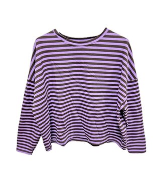 Sweatshirt Paars streep