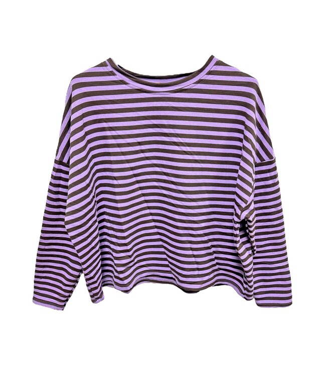 Sweatshirt Paars streep