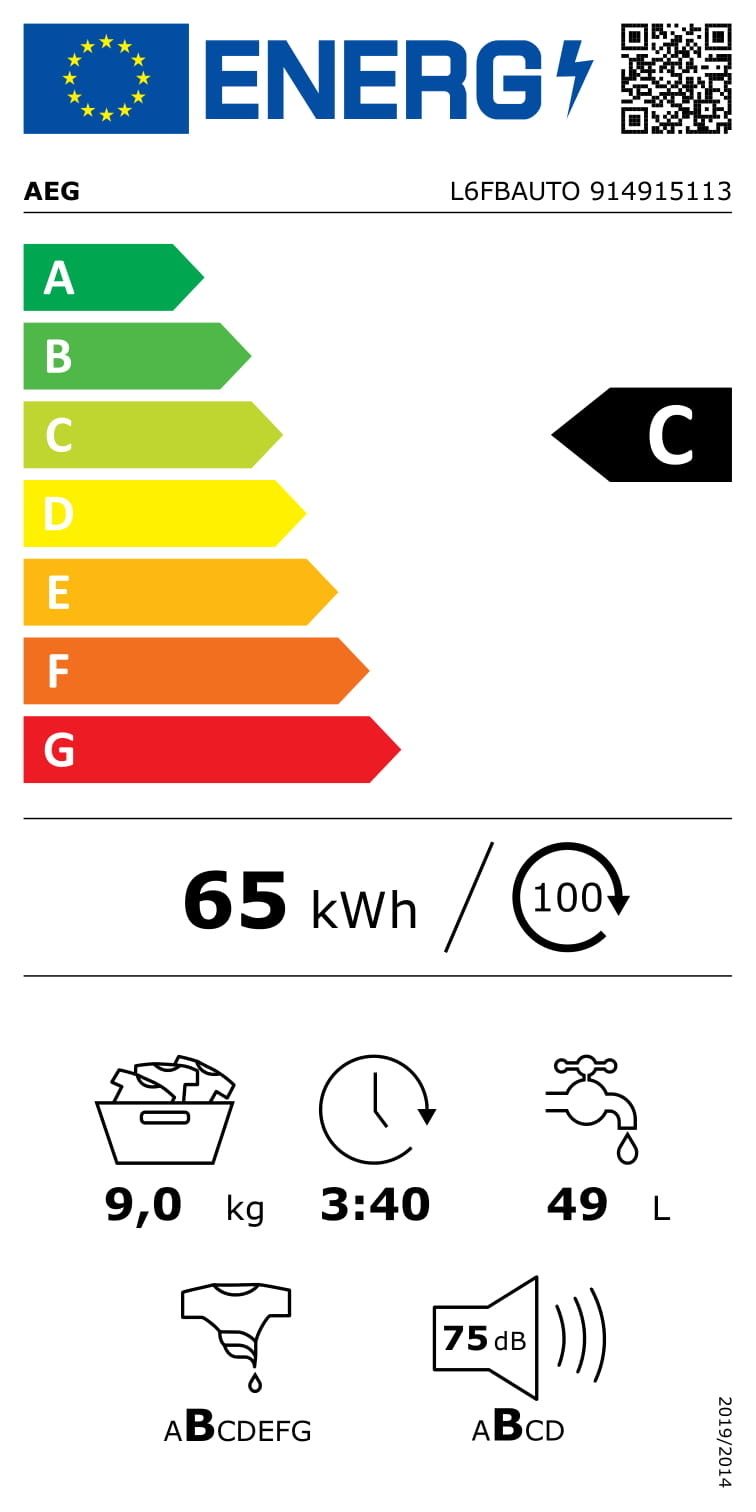 AEG L6FBAUTO ProSense Wasmachine